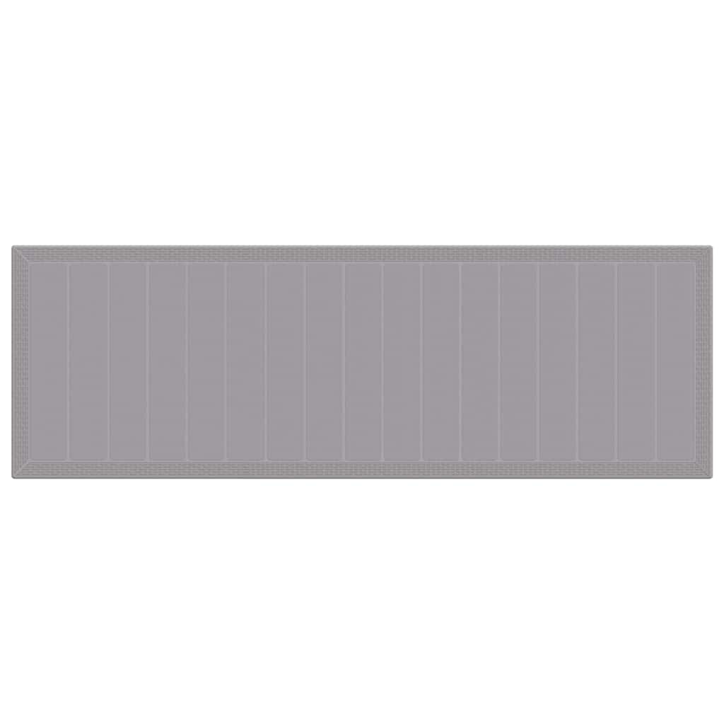 Garten Essgruppe mit Kissen 11 pcs Hellgrau Poly Rattan