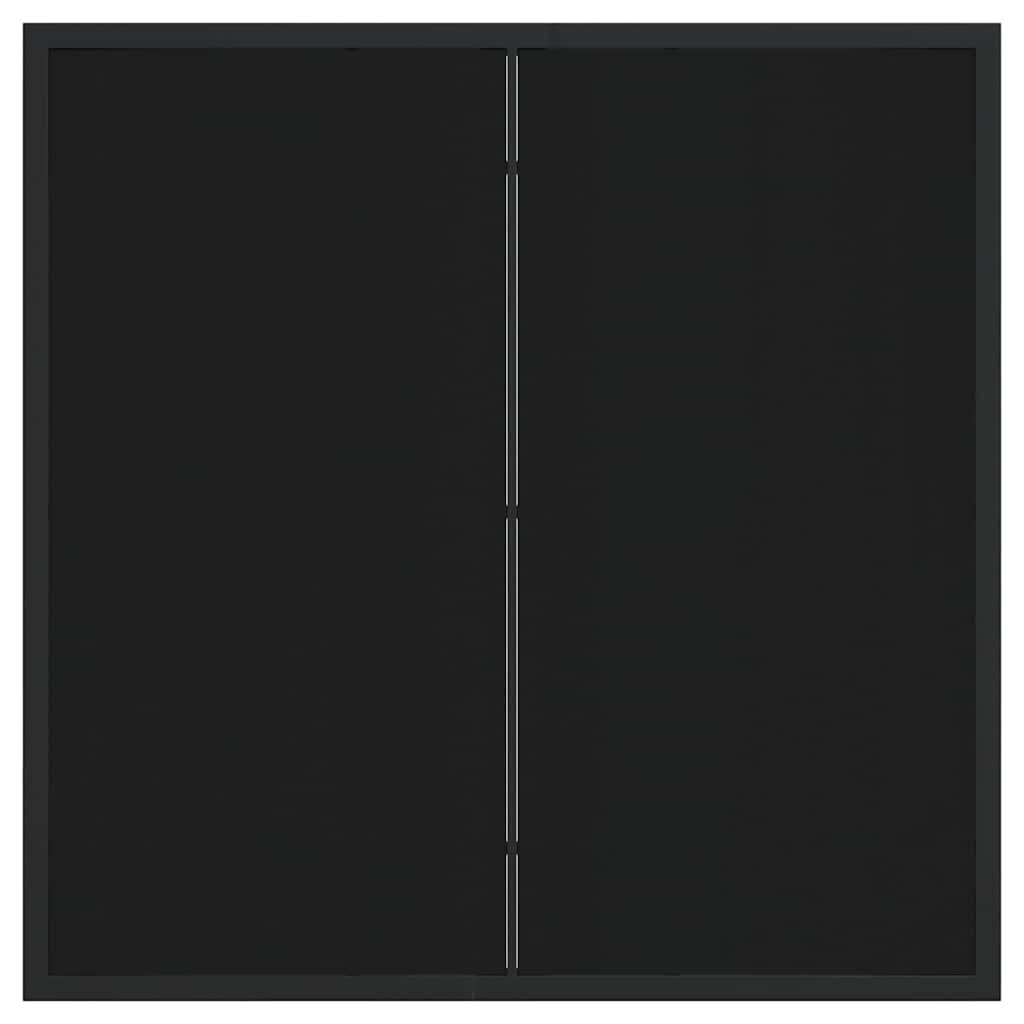 Garten Essgruppe 3 pcs Schwarz Poly Rattan
