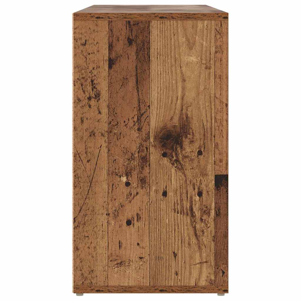 Schuhbank mit Regal Altholz 103 x 30 x 54.5 cm Holzwerkstoff