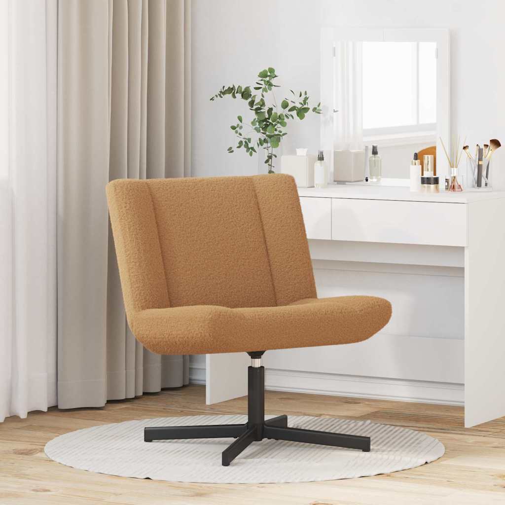 Drehstuhl Beige 63 x 75 x 76 cm Stoff