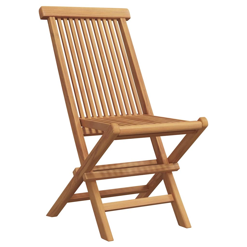 Garten-Essgruppe 2 pcs Braun Teak-Massivholz