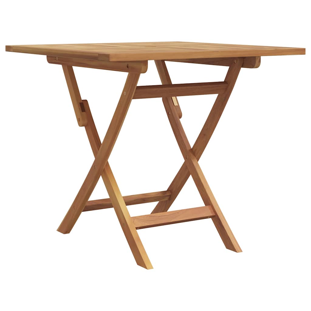 Garten-Essgruppe 2 pcs Braun Teak-Massivholz