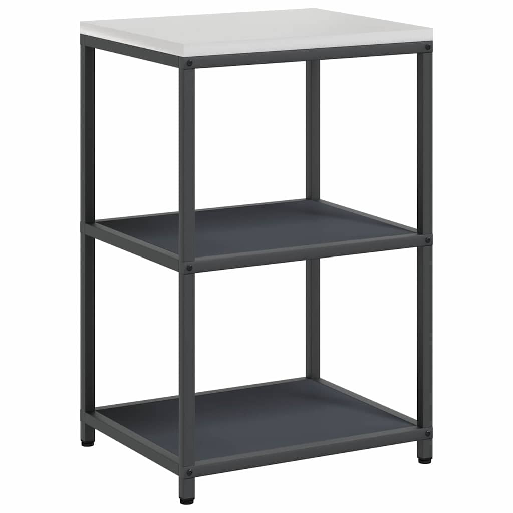 Küchenlager-Set mit Regal 3 pcs Anthrazit 180 x 50 x 92 cm