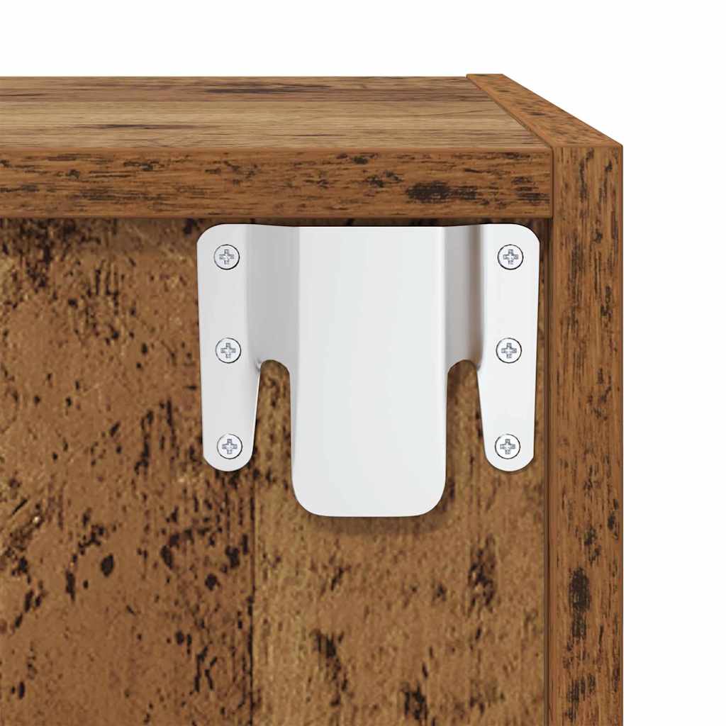 TV-Schrank-Set 4 pcs Altholz 37 x 37 x 142,5 cm Holzwerkstoff
