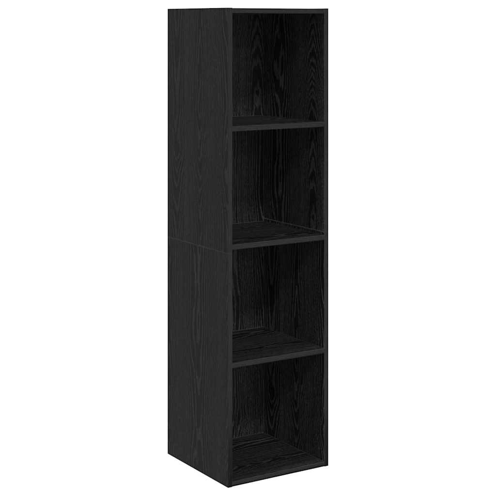 TV-Schrank-Set 4 pcs Schwarze Eiche 37 x 37 x 142,5 cm