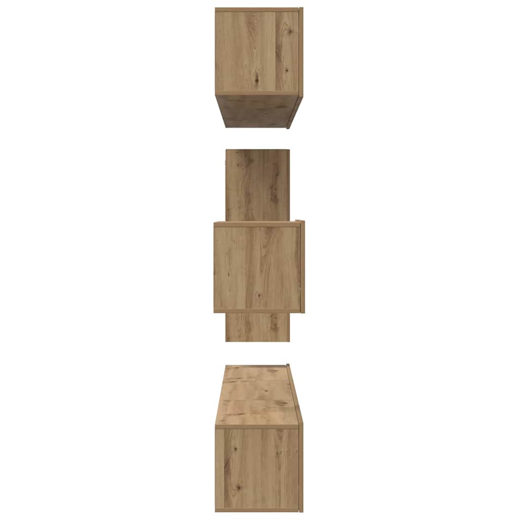 TV-Schrank-Set 8 pcs Eiche handwerklich 30,5 x 30 x 90 cm