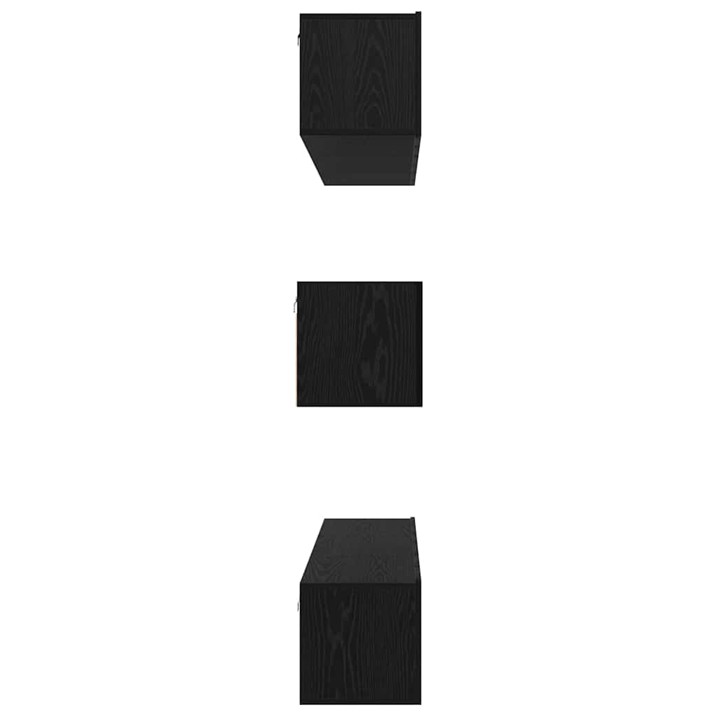 TV-Schrank-Set 8 pcs Schwarze Eiche 60 x 30 x 30 cm