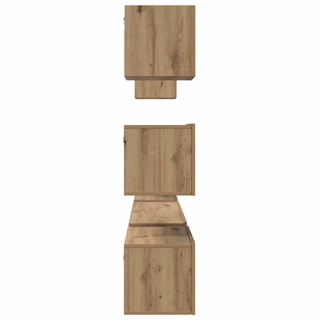 TV-Schrank-Set 8 pcs Eiche handwerklich 60 x 30 x 30 cm