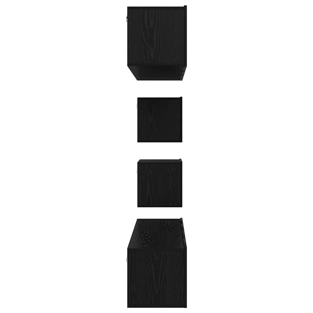TV-Schrank-Set 6 pcs Schwarze Eiche 80 x 30 x 30,5 cm S