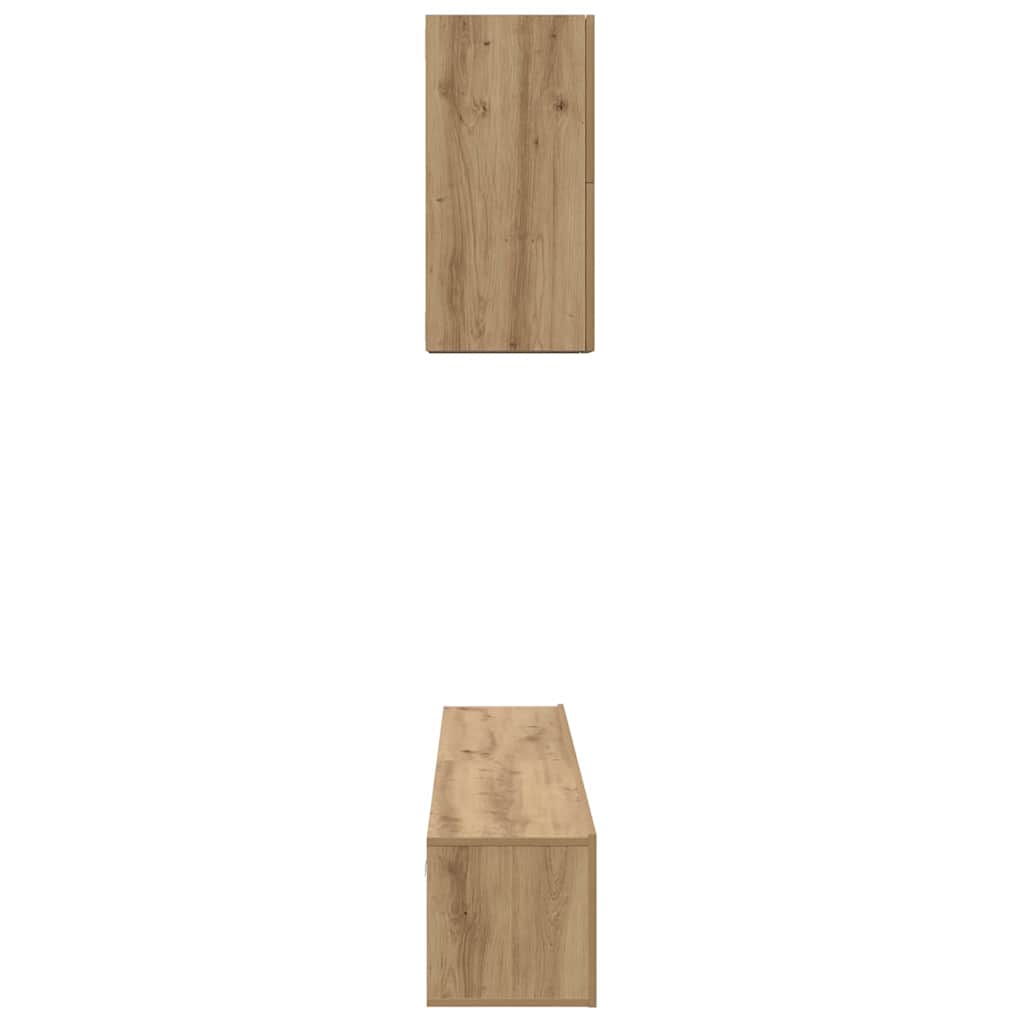 TV-Schrank-Set 5 pcs Eiche handwerklich 100 x 30 x 30 cm