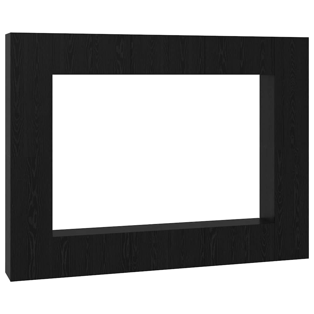 TV-Schrank-Set 10 pcs Schwarze Eiche Mittel 30,5 x 30 x 90 cm