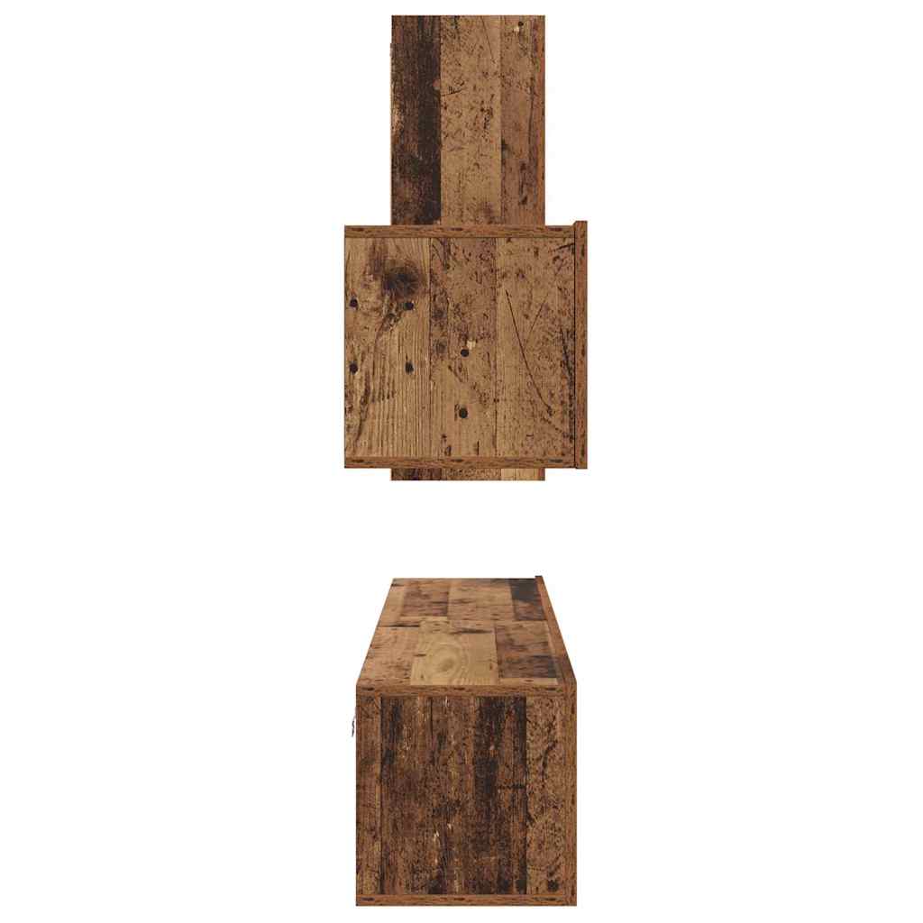 TV-Schrank-Set 4 pcs Altholz 30,5 x 30 x 90 cm Holzwerkstoff