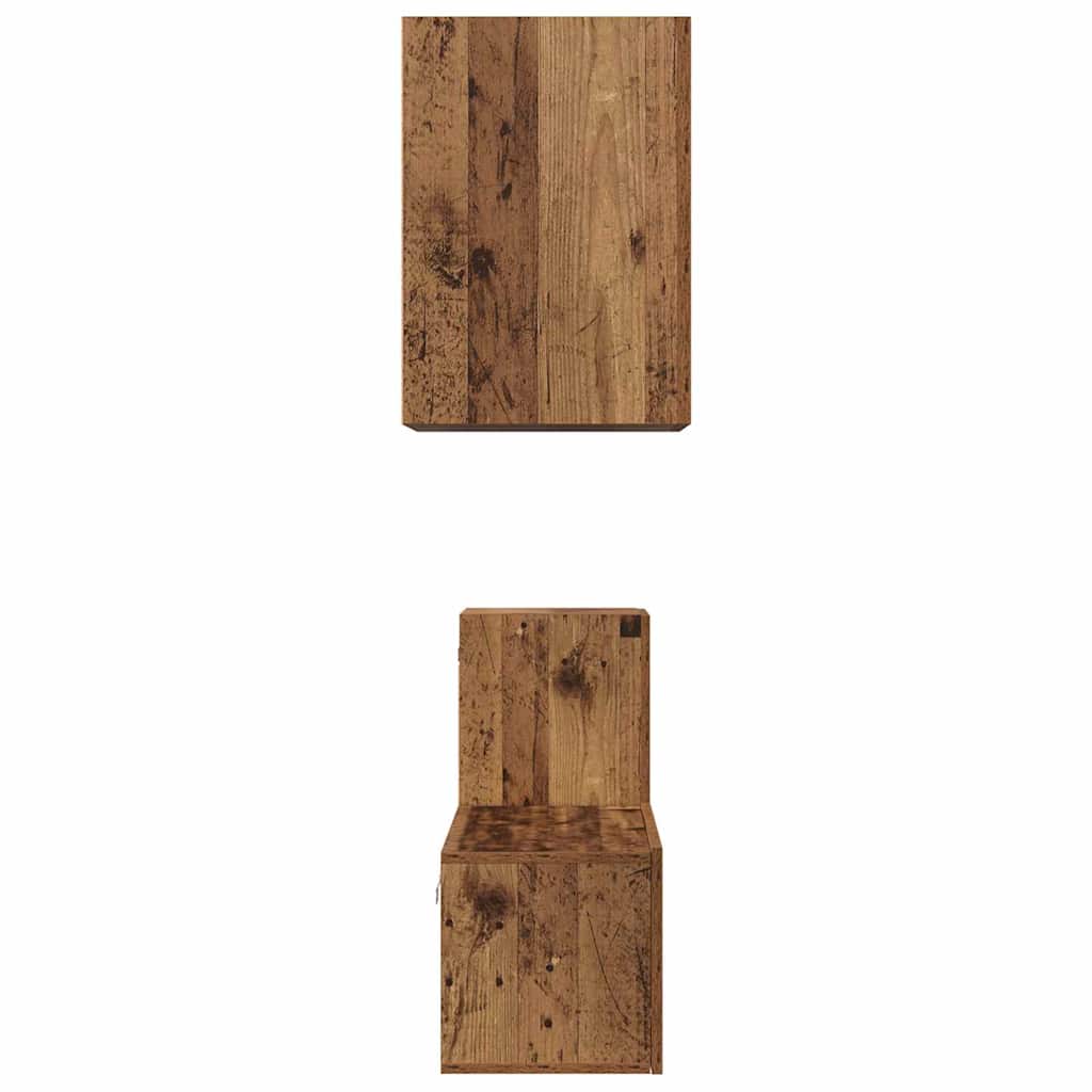TV-Schrank-Set 4 pcs Altholz 60 x 30 x 30 cm Holzwerkstoff