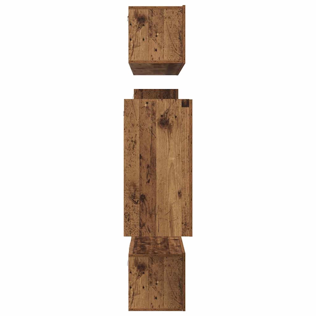 TV-Schrank-Set 8 pcs Altholz 30,5 x 30 x 60 cm Holzwerkstoff