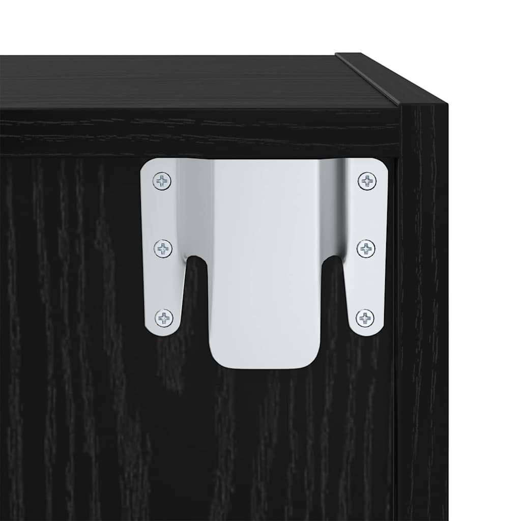 TV-Schrank-Set 4 pcs Schwarze Eiche 37 x 37 x 72 cm
