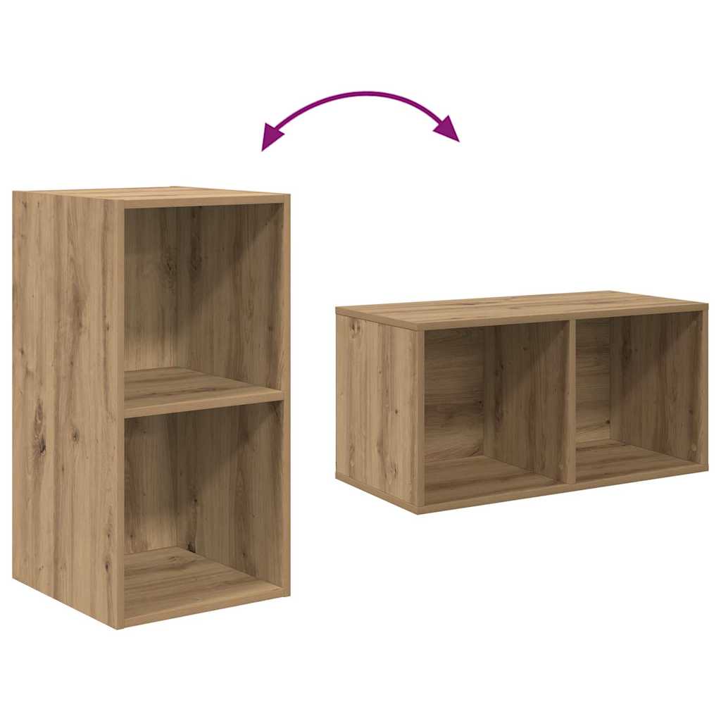 TV-Schrank-Set 4 pcs Eiche handwerklich 37 x 37 x 72 cm