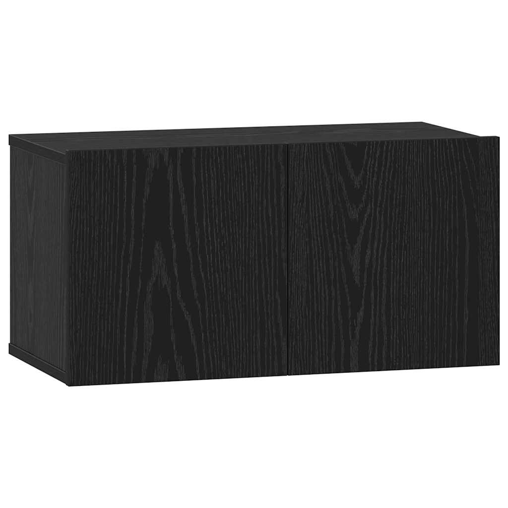 TV-Schrank-Set 4 pcs Schwarze Eiche 30,5 x 30 x 60 cm