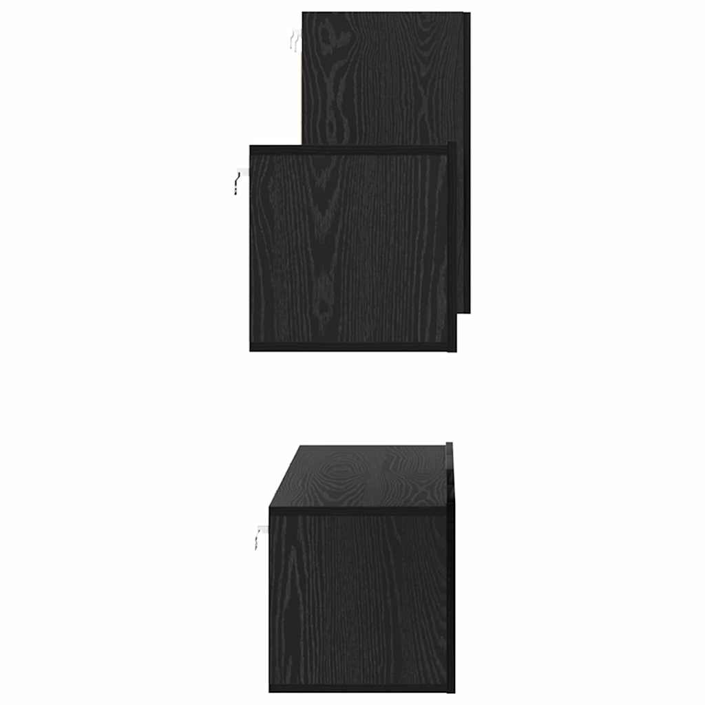 TV-Schrank-Set 4 pcs Schwarze Eiche 30,5 x 30 x 60 cm
