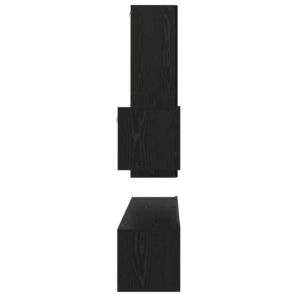 TV-Schrank-Set 4 pcs Schwarze Eiche 200 x 30 x 30 cm