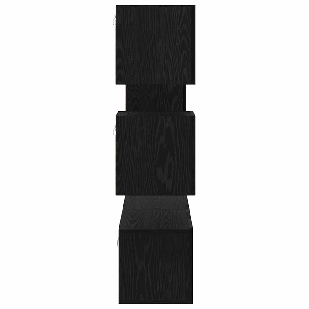 TV-Schrank-Set Wandmontiert 5 pcs Schwarze Eiche Holzwerkstoff
