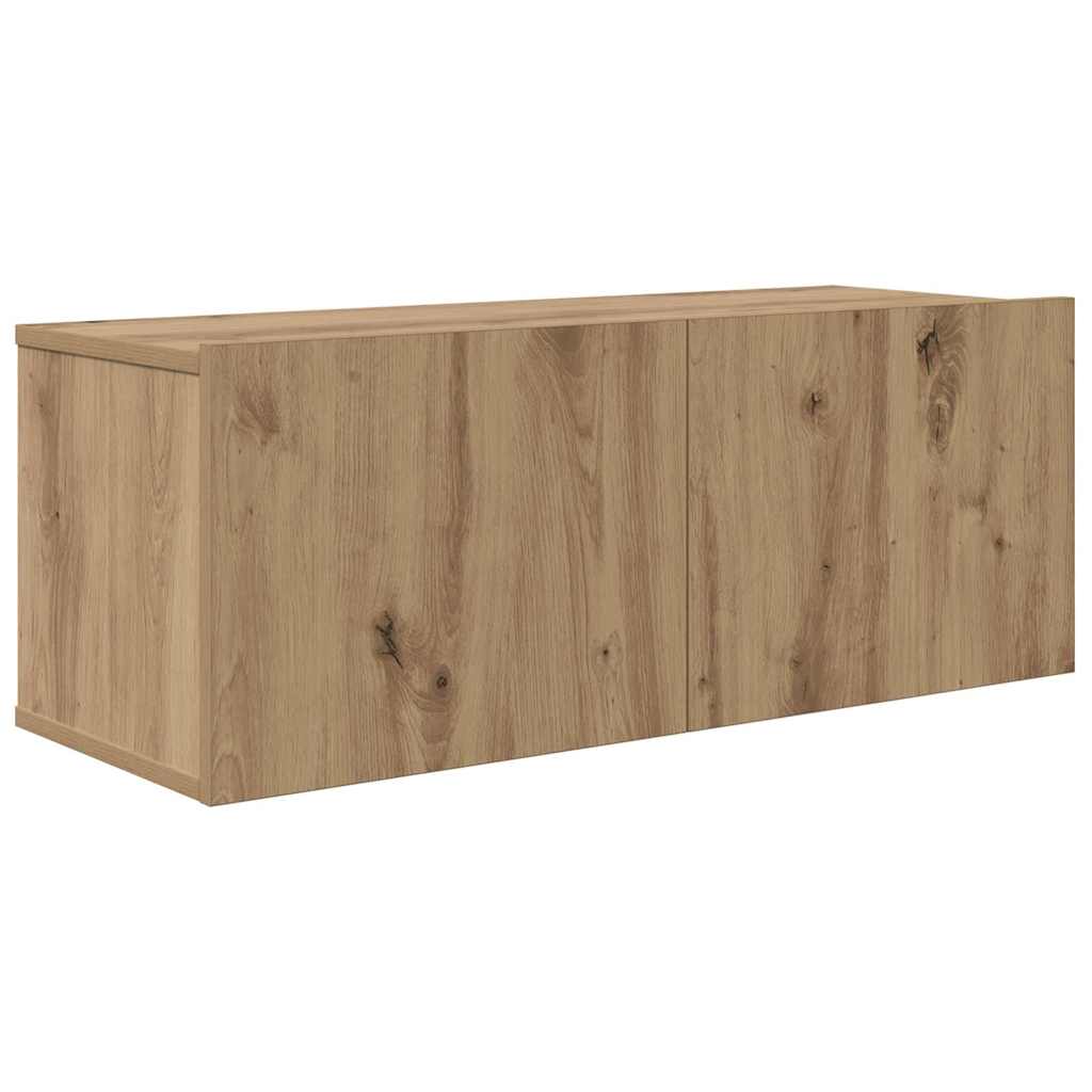 TV-Schrank Set 4 pcs Eiche handwerklich Mittel 80 x 30 x 30 cm