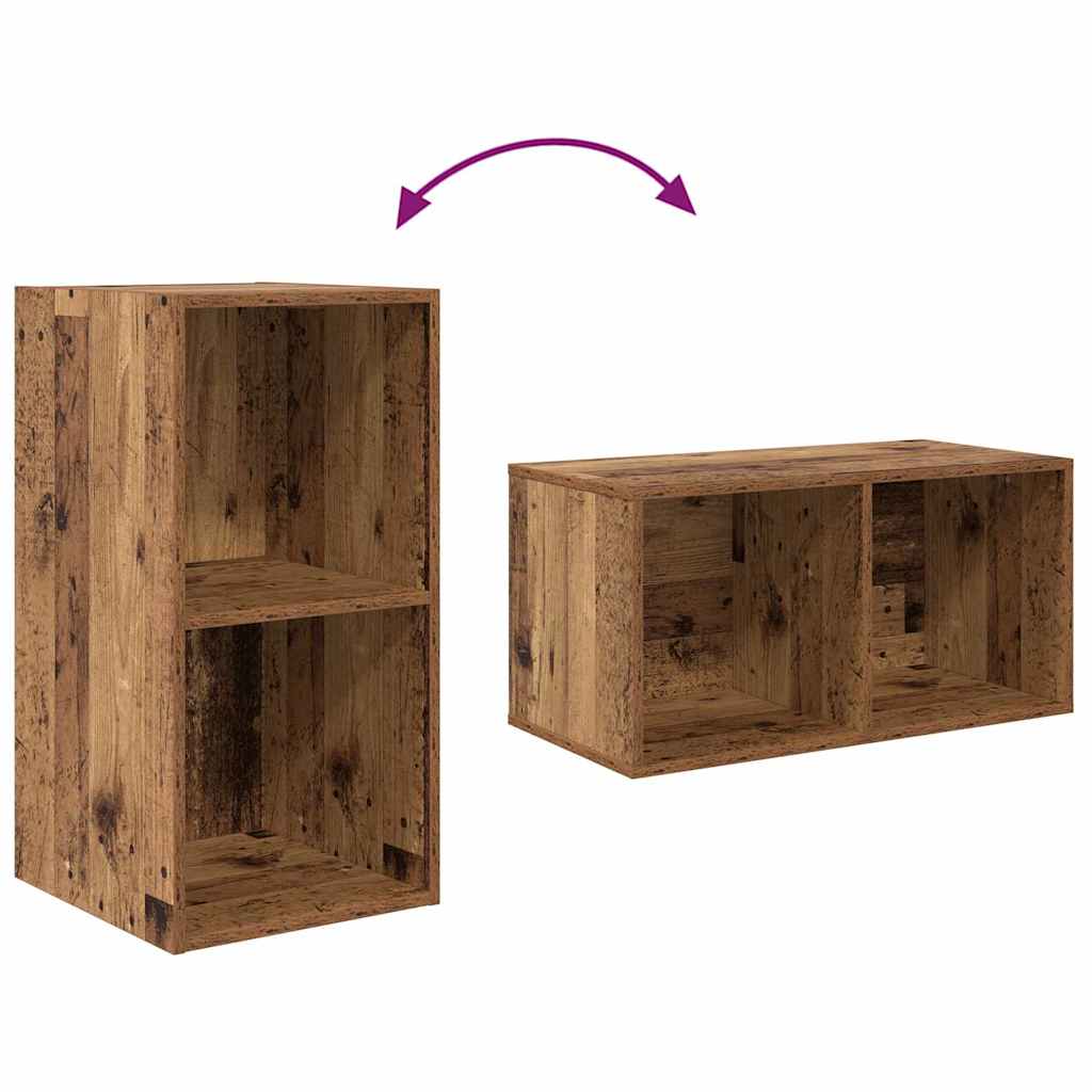 TV-Schrank-Set Altholz 37 x 37 x 107 cm Holzwerkstoff
