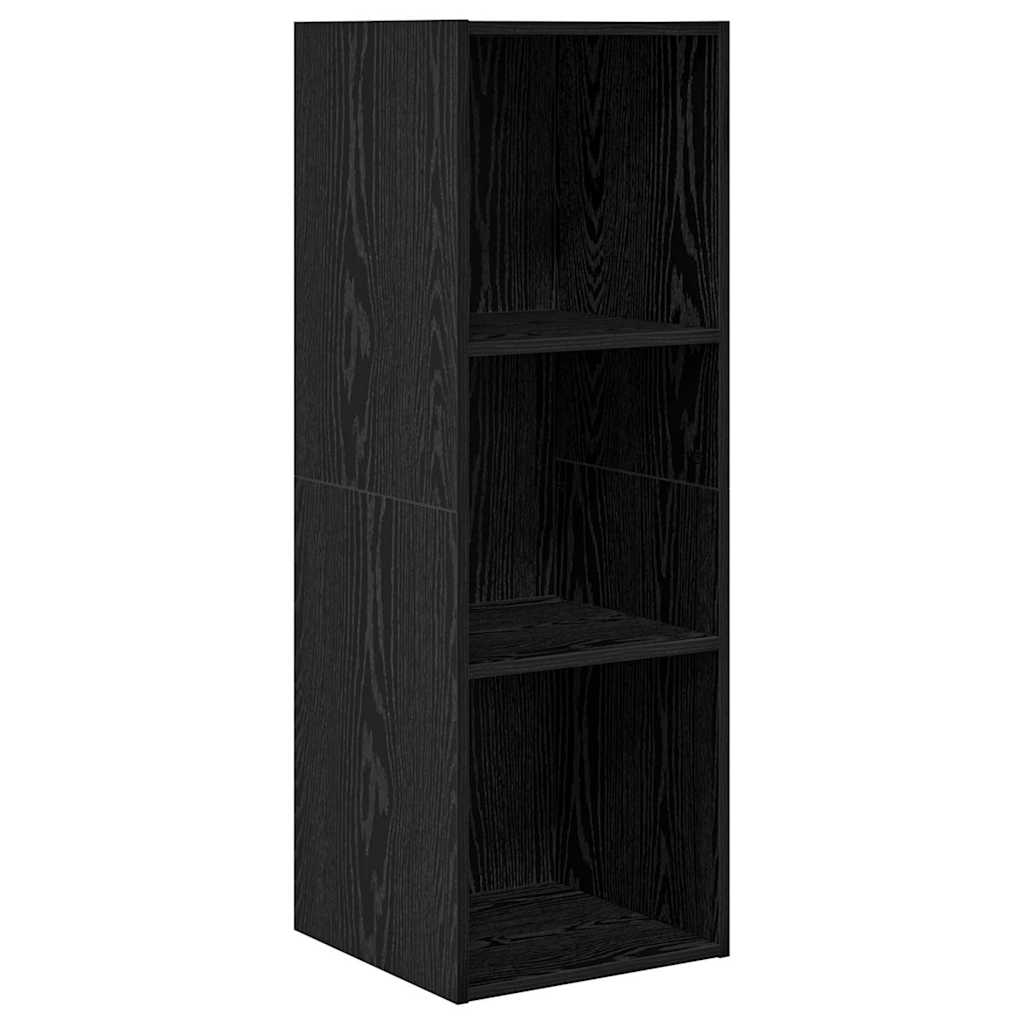 TV-Schrank-Set Schwarze Eiche 37 x 37 x 107 cm Holzwerkstoff