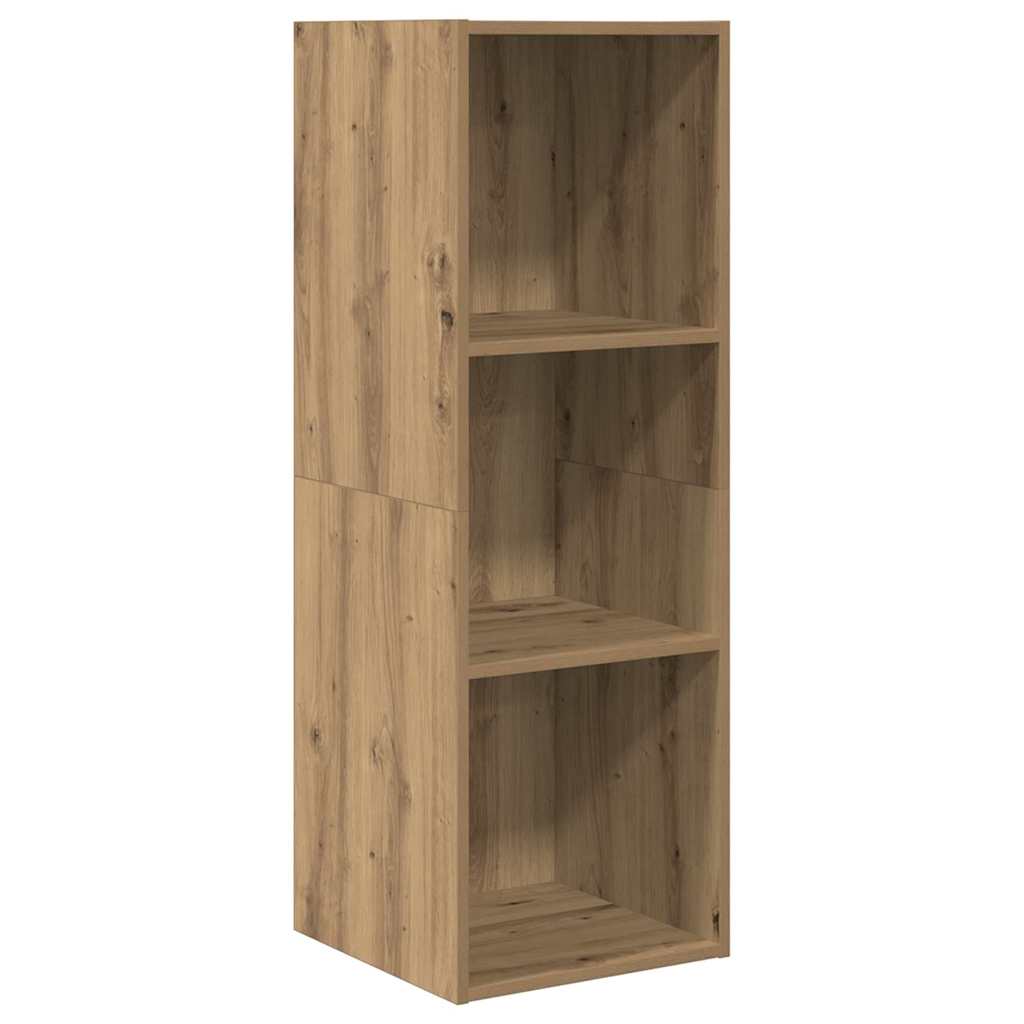 TV-Schrank-Set Wandmontiert Eiche handwerklich 37 x 37 x 107 cm