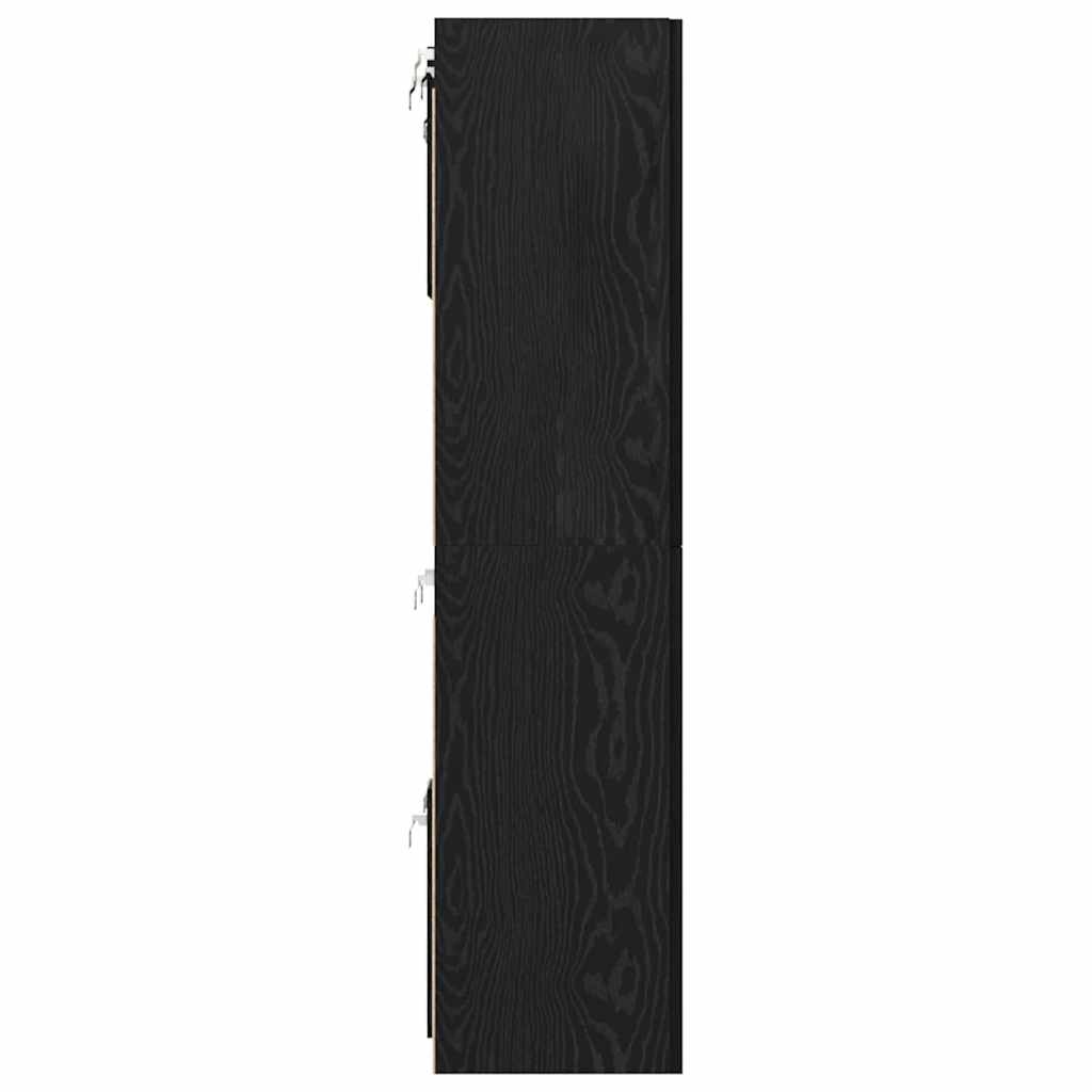 TV-Schrank-Set 8 pcs Schwarze Eiche 60 x 30 x 30 cm