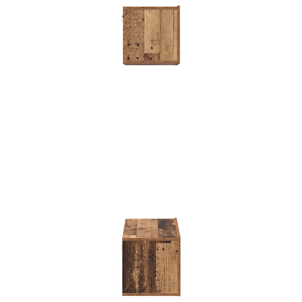 TV-Schrank-Set 2 pcs Altholz 80 x 30 x 30 cm Holzwerkstoff