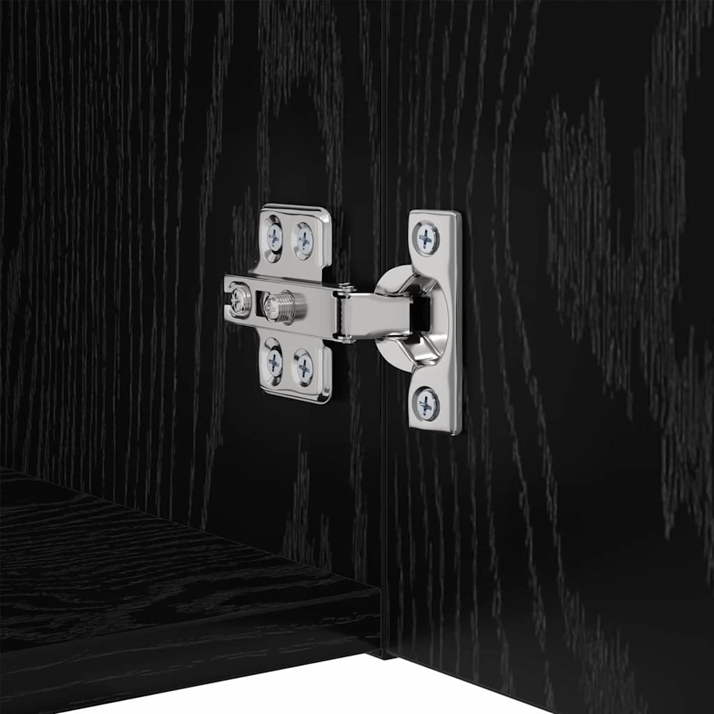 TV-Schrank-Set Wandmontiert 5 pcs Schwarze Eiche