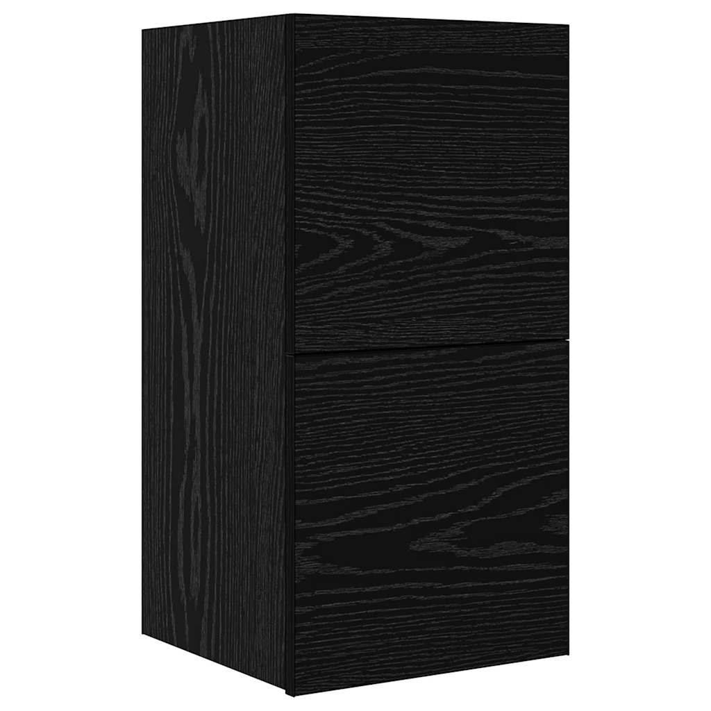 TV-Schrank-Set Wandmontiert 5 pcs Schwarze Eiche