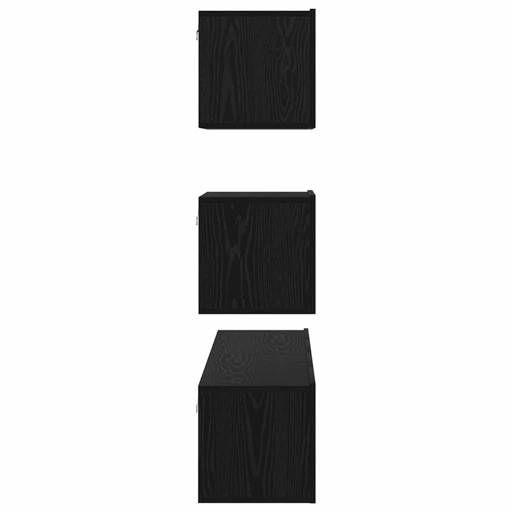 TV-Schrank-Set 4 pcs Schwarze Eiche 100 x 30 x 30 cm