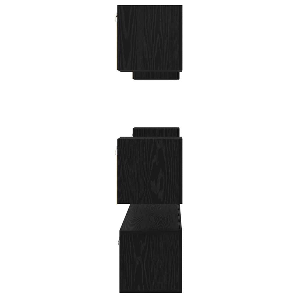 TV-Schrank-Set 7 pcs Schwarze Eiche Mittel 180 x 30 x 30 cm