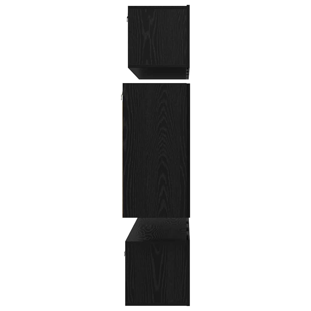 TV-Schrank-Set 6 pcs Schwarze Eiche 80 x 30 x 30 cm