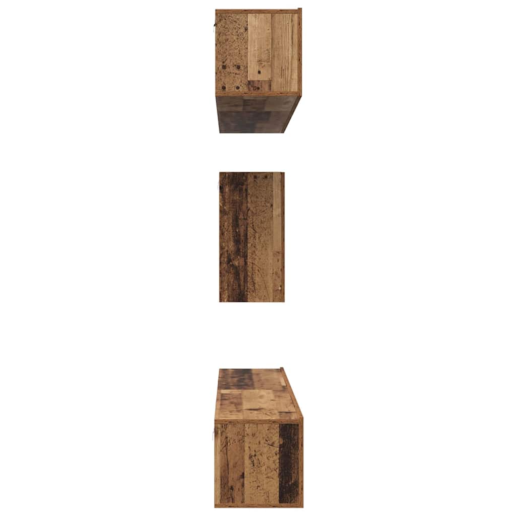 TV-Schrank-Set 6 pcs Altholz 100 x 30 x 30 cm Holzwerkstoff