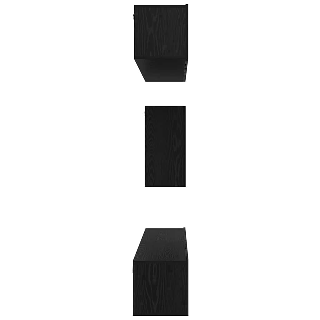 TV-Schrank-Set 6 pcs Schwarze Eiche 100 x 30 x 30 cm