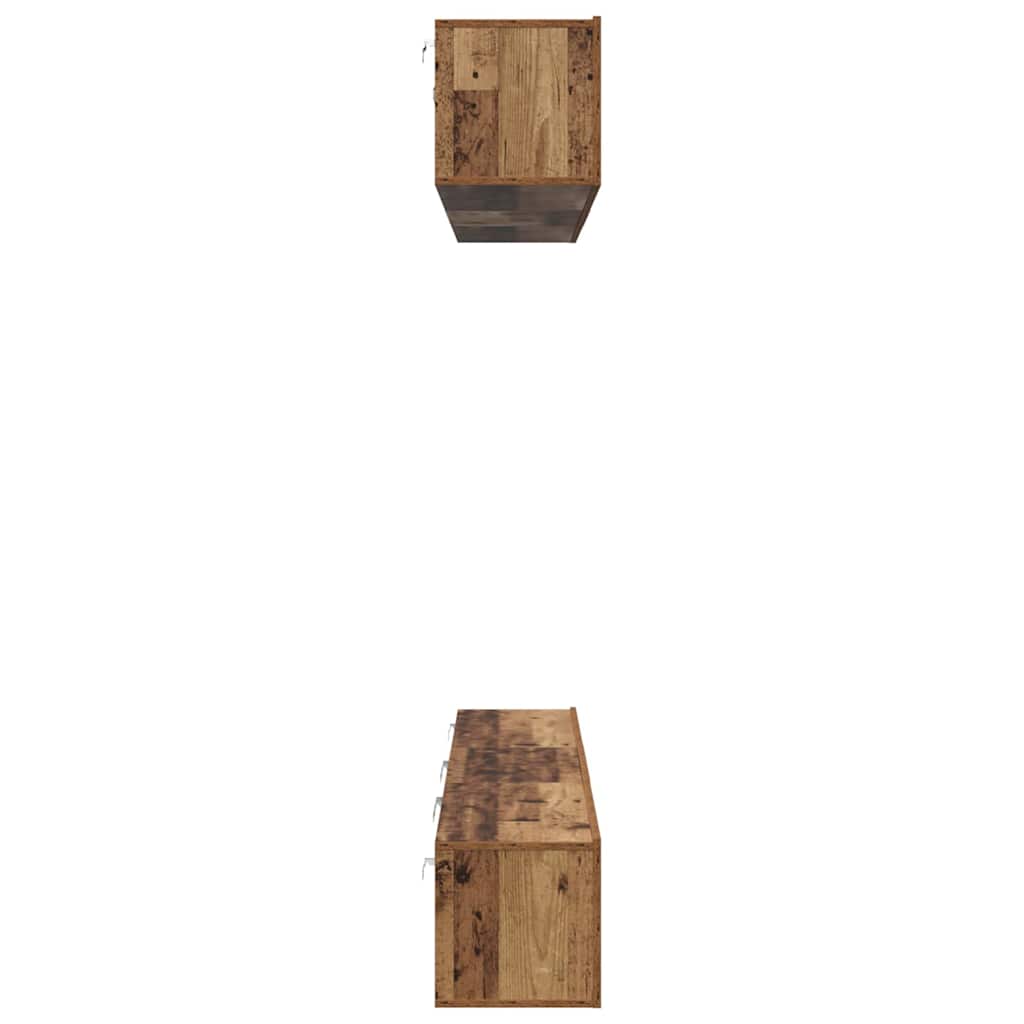 TV-Schrank-Set 6 pcs Altholz 80 x 30 x 30 cm Holzwerkstoff
