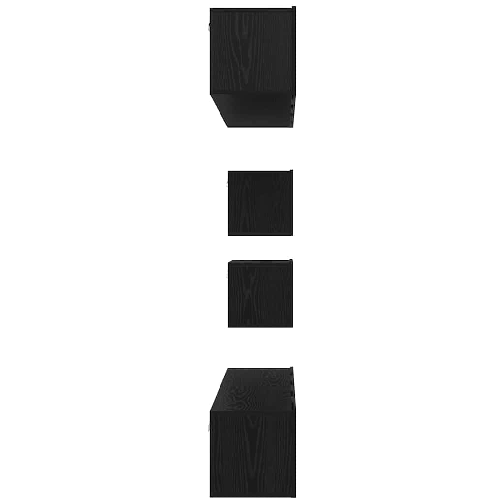 TV-Schrank-Set 6 pcs Schwarze Eiche 80 x 30 x 30 cm