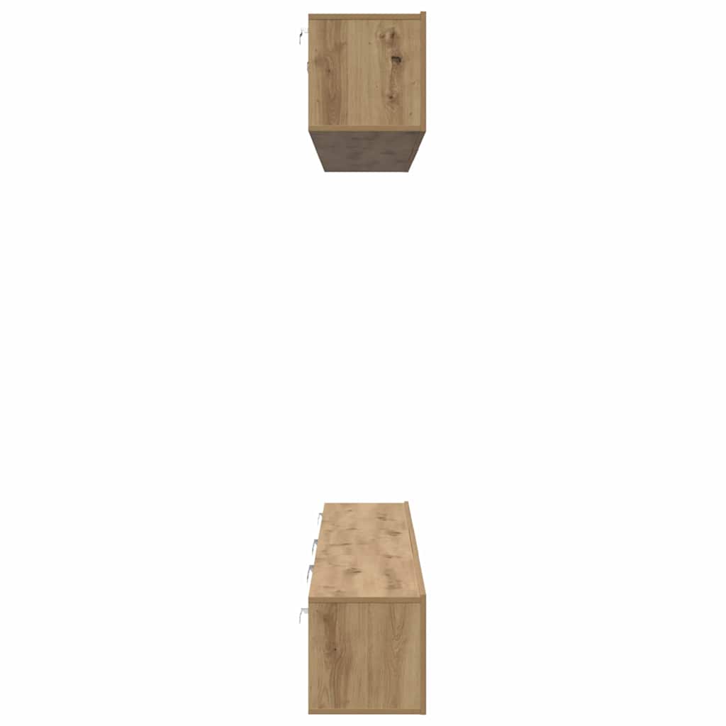 TV-Schrank-Set 6 pcs Eiche handwerklich 80 x 30 x 30 cm