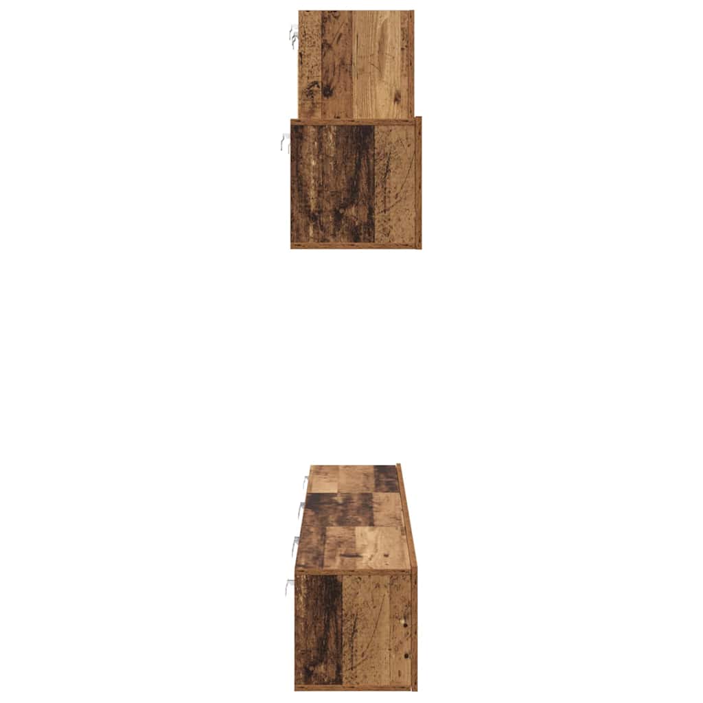 TV-Schrank-Set 7 pcs Altholz 60 x 30 x 30 cm Holzwerkstoff