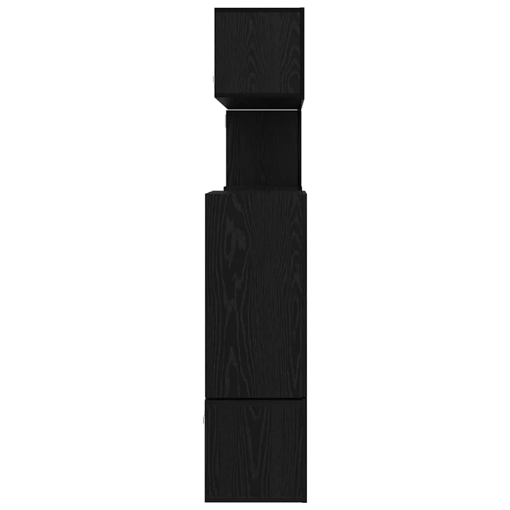 TV-Schrank-Set Wandmontiert 8 pcs Schwarze Eiche