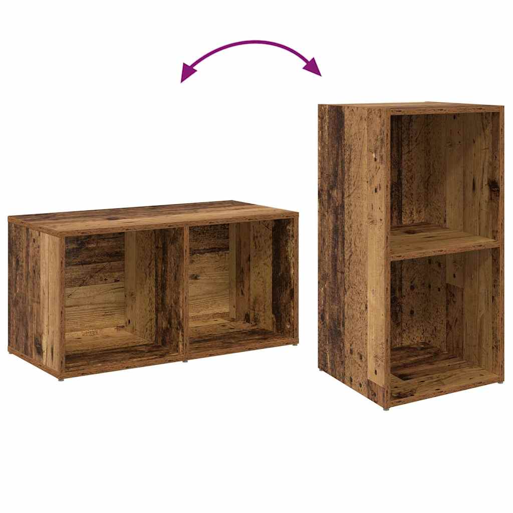 TV-Schrank-Set 2 pcs Altholz Holzwerkstoff