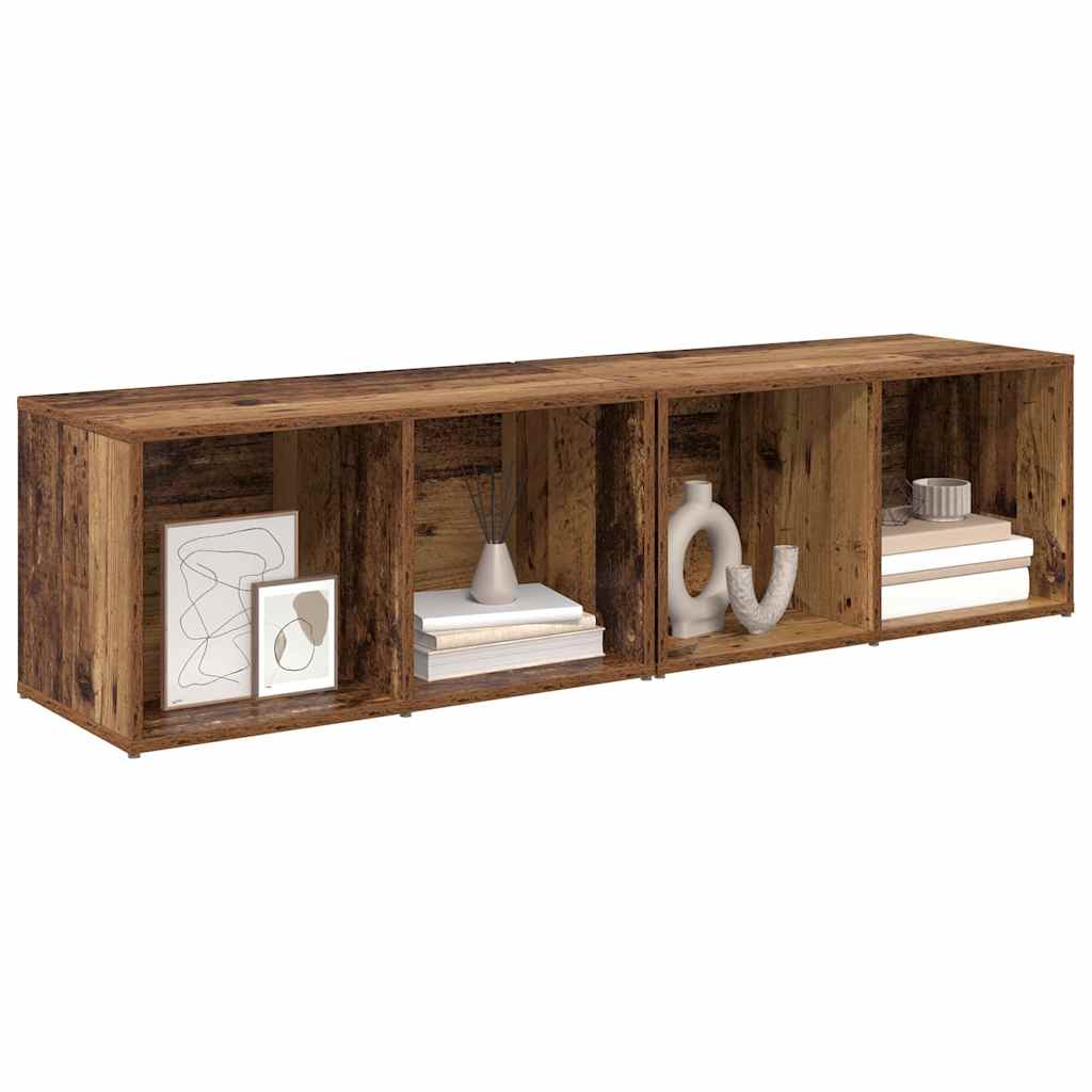TV-Schrank-Set 2 pcs Altholz Holzwerkstoff