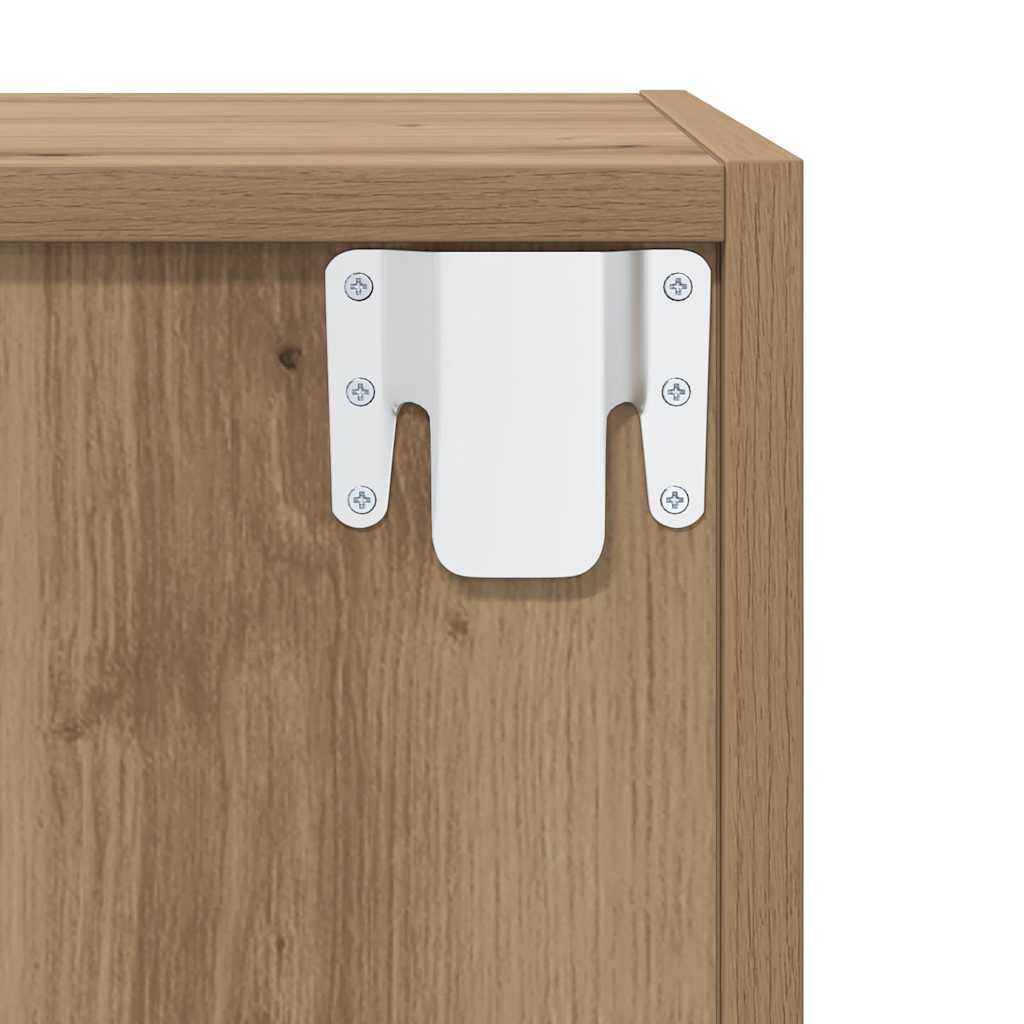TV-Schrank-Set 2 pcs Eiche handwerklich 37 x 37 x 142,5 cm