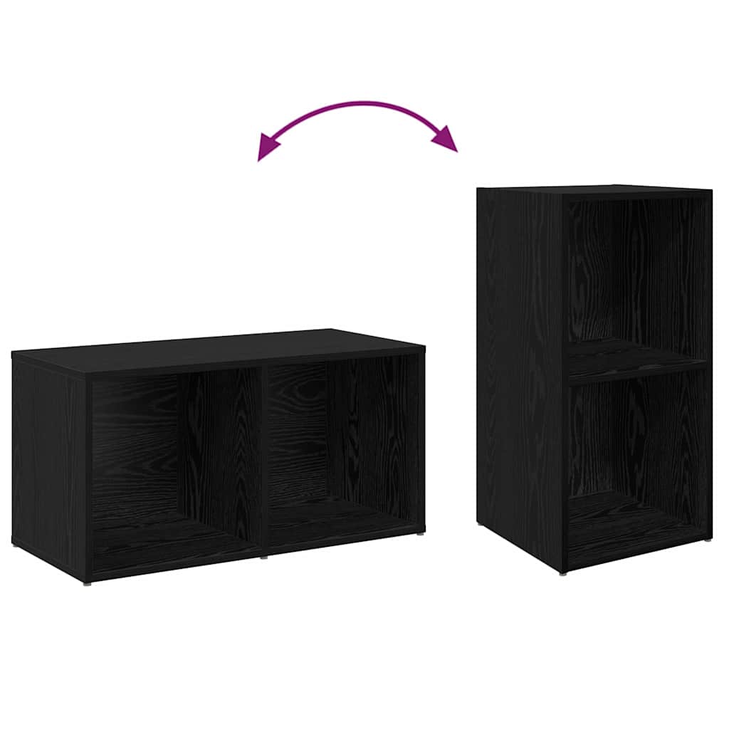 TV-Schrank-Set 4 pcs Schwarze Eiche 37 x 35 x 72 cm