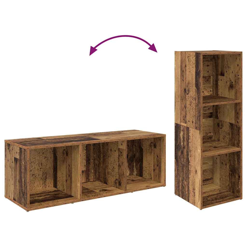TV-Schrank-Set 2 pcs Altholz 107 x 35 x 37 cm Holzwerkstoff