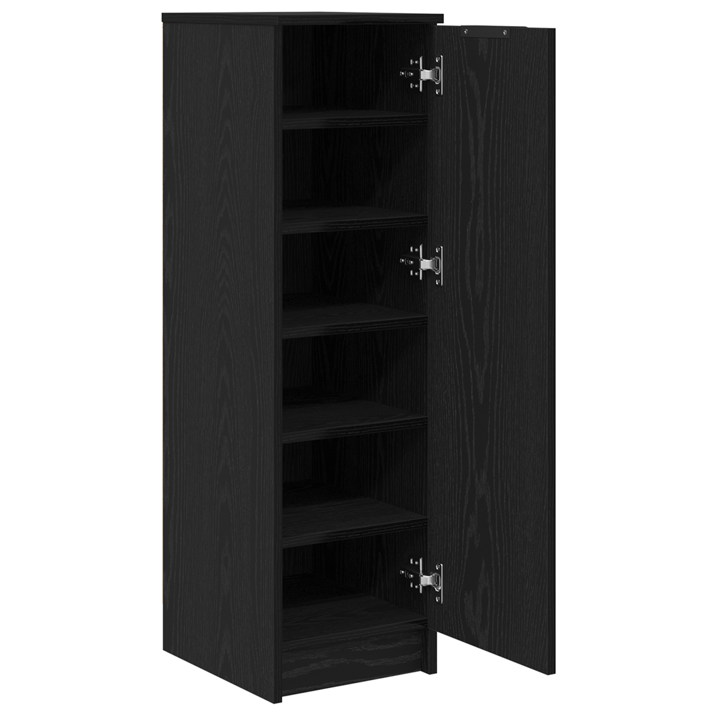 Schuhschrank Schwarze Eiche 29.5 x 35 x 101 cm Holzwerkstoff