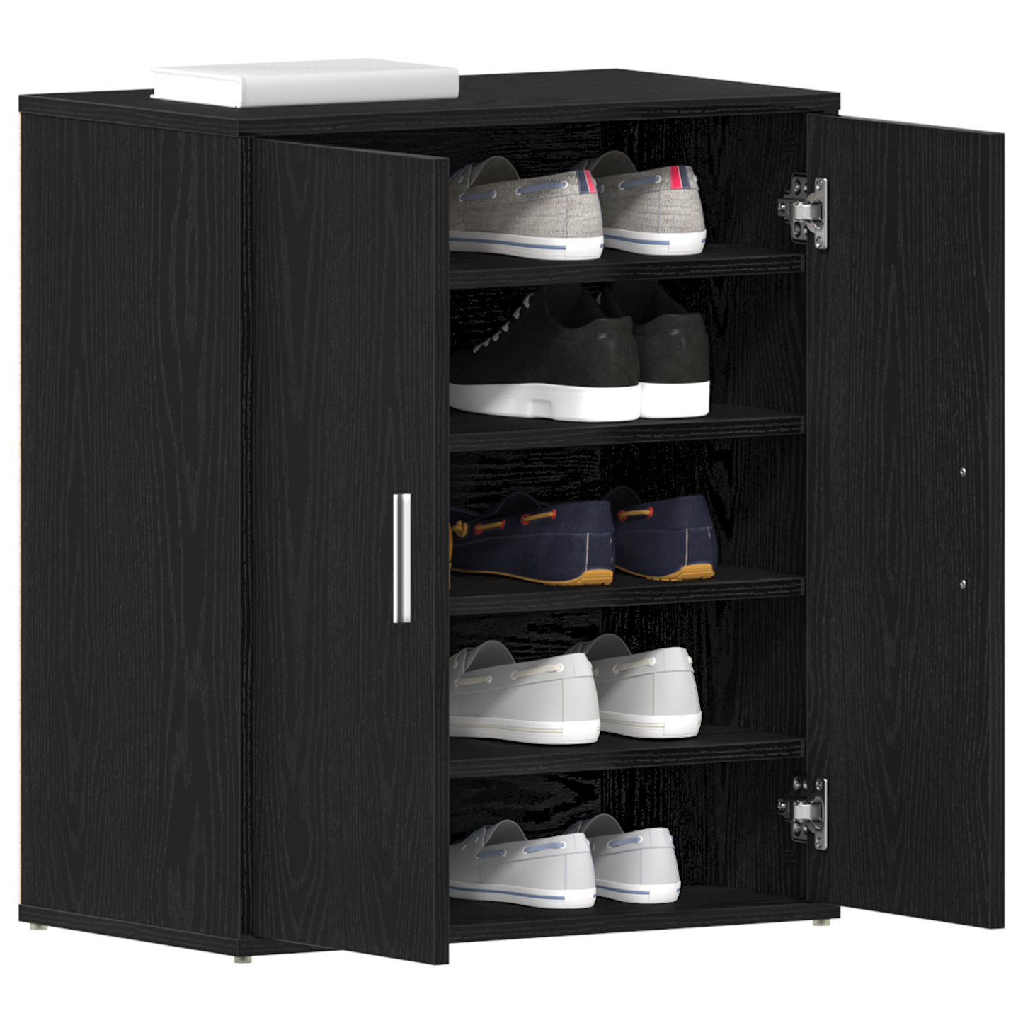 Schuhschrank Schwarze Eiche 60 x 35 x 70 cm Holzwerkstoff