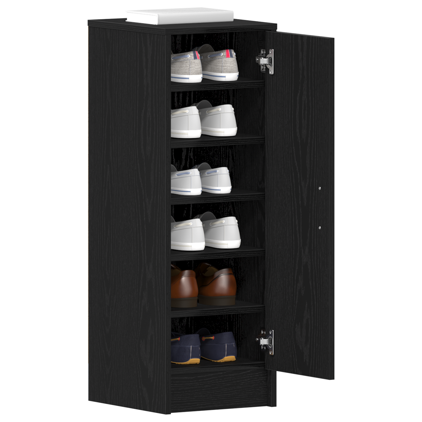 Schuhschrank Schwarze Eiche 32 x 35 x 92 cm Holzwerkstoff